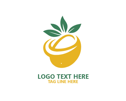 Minimal Mango Fruit Logo