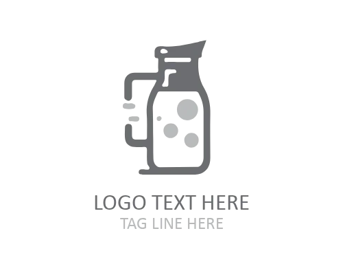 Minimal Milk Icon Logo
