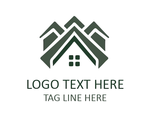 Minimal Modern Roof Logo for Construction and Architecture Brands