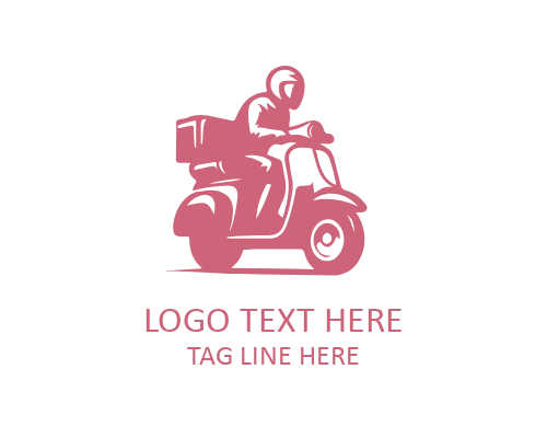 Minimal Modern Scooter Logo