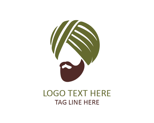 Minimal Modern Turban Logo for Clean, Contemporary, and Cultural Brands