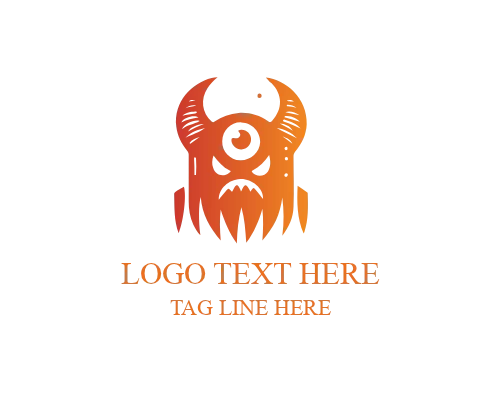 Minimal Monster Logo for Clean Gaming and Mascot Branding