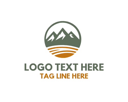 Minimal Mountain Icon Logo