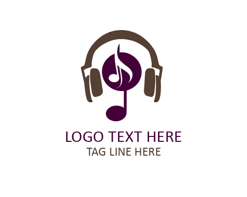  Minimal Music Note Logo for Audio and Creative Brands