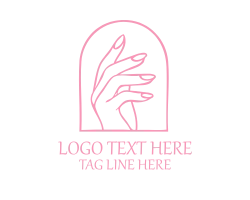 Minimal Nail Icon Logo