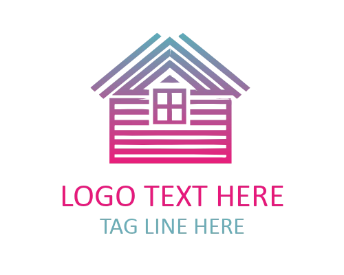 Minimal Offset Line Roof Logo for Architecture and Construction Brands