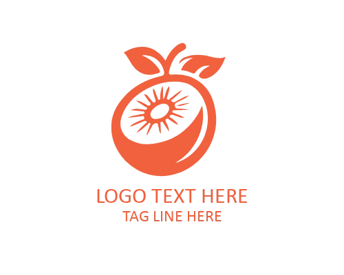 Minimal orange Logo