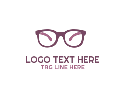 Minimal Outline Eyeglass Man Logo Design