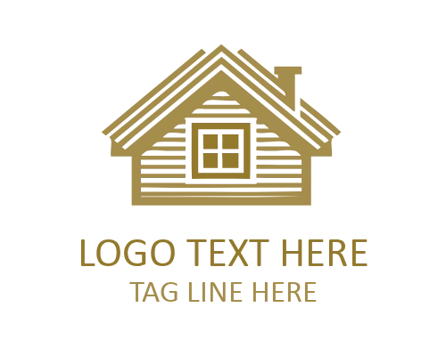  Minimal Outline House Roof Logo for Real Estate and Construction Brands