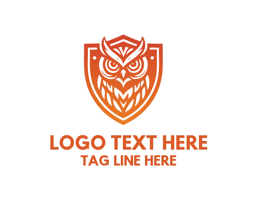 Minimal Owl Badge Logo