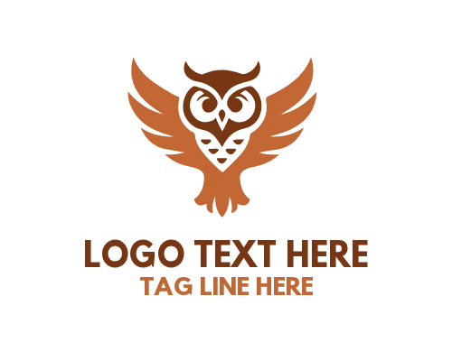 Minimal Owl Head Logo
