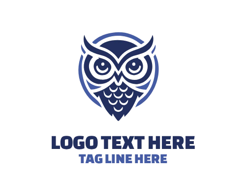 Minimal Owl Head Logo