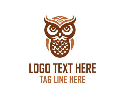 Minimal Owl Head Logo