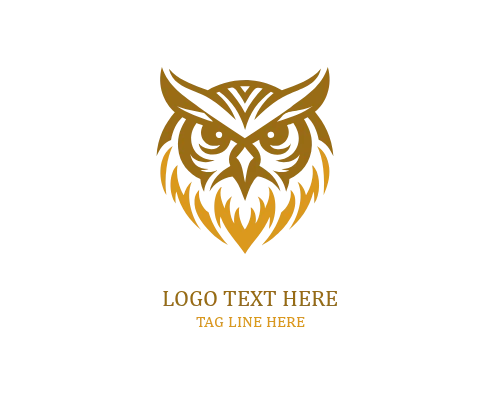 Minimal Owl Outline Logo