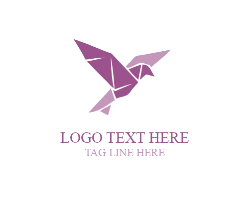 Minimal Paper Cut Creature Logo