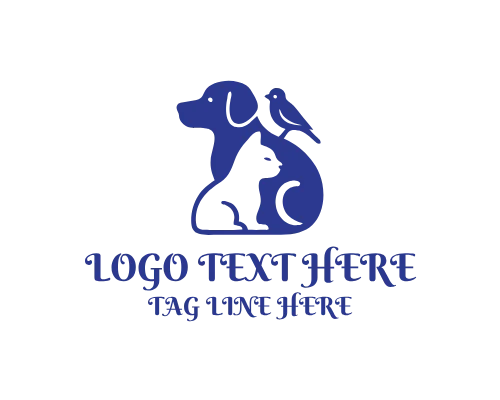 Minimal Pet Animals Logo