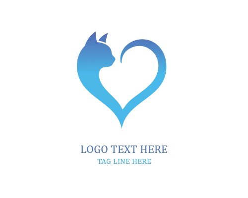 Minimal Pet Love Logo