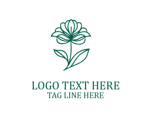 : Minimal Petal Flower Logo