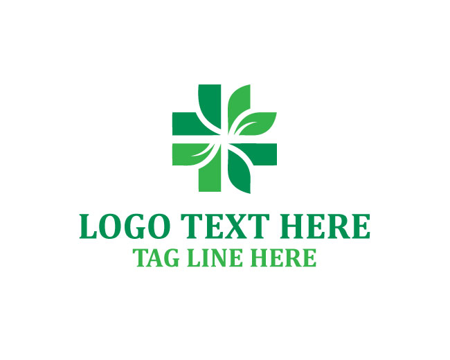 Minimal Pharmacy Cross Logo