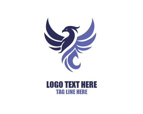 Minimal Phoenix Shield Logo