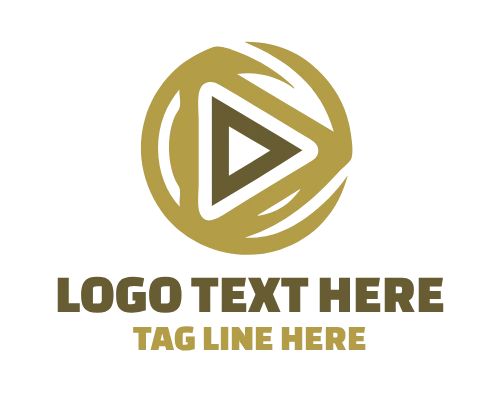 Minimal Play Icon Logo