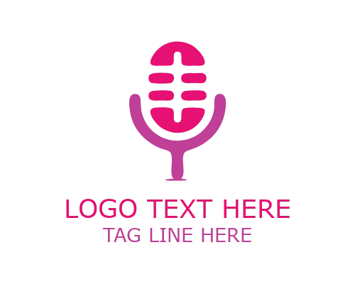Minimal Podcast Circle Logo for Clean Audio and Media Branding