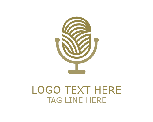 Minimal Podcast Frequency Logo for Modern Audio and Broadcast Branding