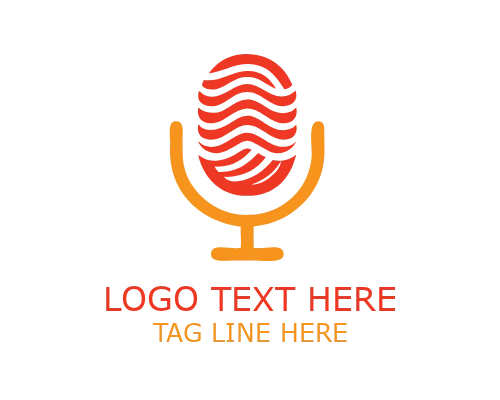 Minimal Podcast Icon Logo for Audio and Streaming Branding