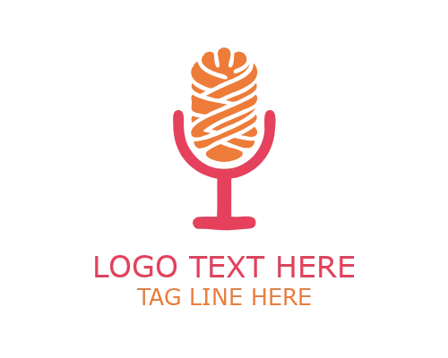 Minimal Podcast Outline Logo for Modern Media Branding