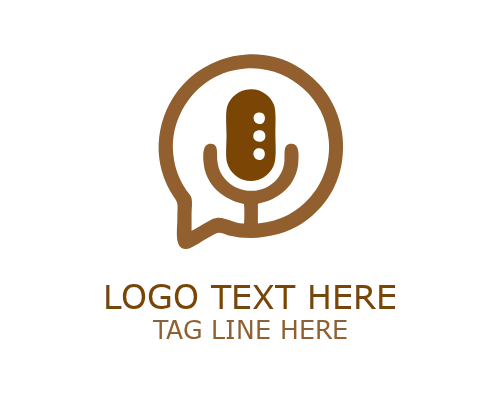 Minimal Podcast Studio Logo for Audio and Media Branding