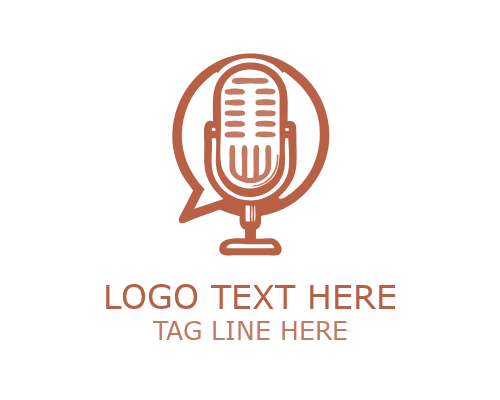 Minimal Podcast Symbol Logo for Clean Audio Branding