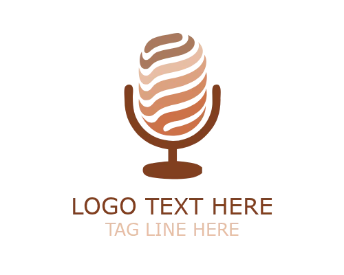 Minimal Podcast Voice Logo for Audio Content Branding