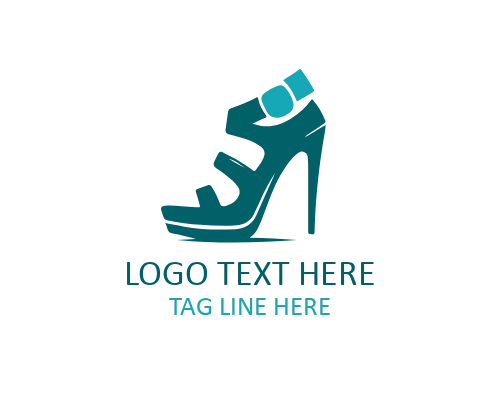 Minimal Prestige Heel Logo for Refined Fashion Brands