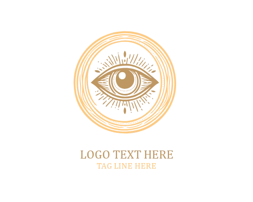 Minimal Protective Boho Eye Logo