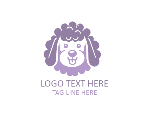 Minimal Puppy Chewing Toy Logo for Pet Brands