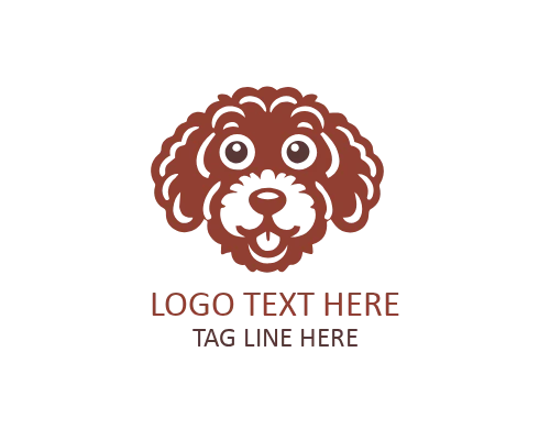 Minimal Puppy Face Logo for Pet Brands