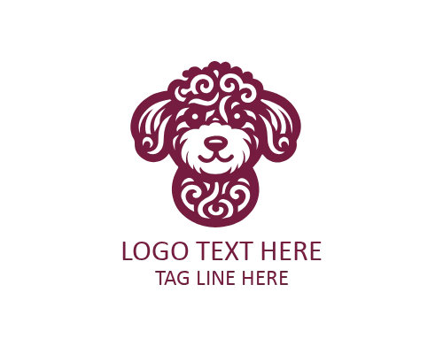 Minimal Puppy Paw Print Logo for Pet Brands
