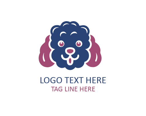 Minimal Puppy Sitting Back Logo for Pet Brands