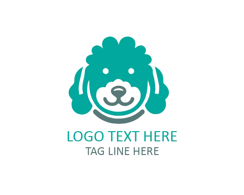 Minimal Puppy with Bone Logo for Pet Brands