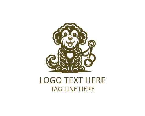  Minimal Puppy with Tail Up Logo for Pet Brands