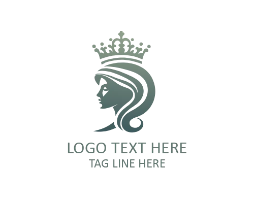 Minimal Queen Silhouette Logo for Fashion and Luxury Brands