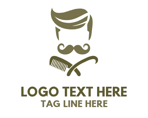 Minimal Razor Barber Icon