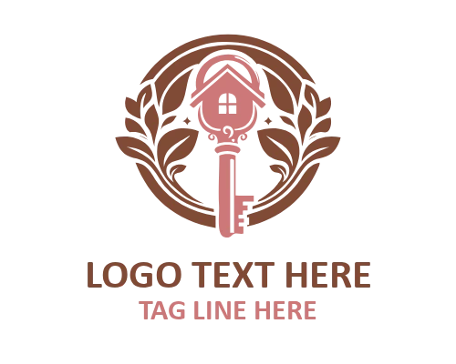 Minimal Real Estate Key Logo