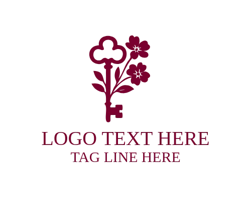 Minimal Real Estate Key Logo