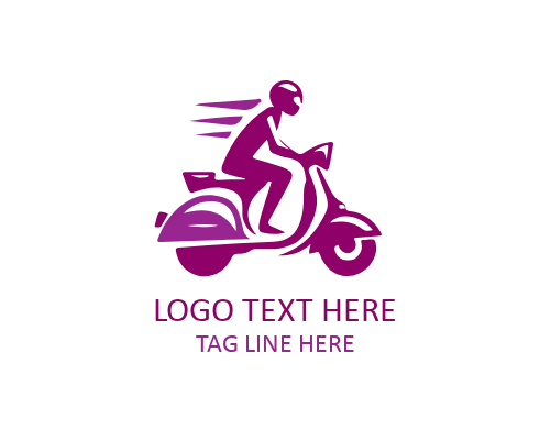 Minimal Retro Scooter Logo for Urban and Transport Brands