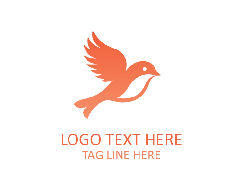 Minimal Romance Love Bird Logo