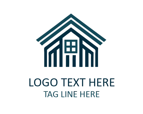  Minimal Roof Abstract Curve Logo for Modern Architecture Brands
