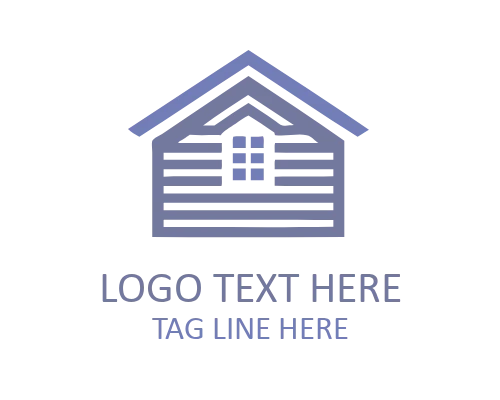 Minimal Roof Abstract Diagonal Logo for Modern Architecture and Construction Brands