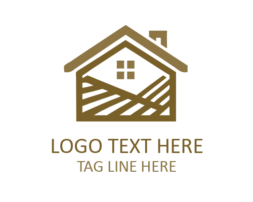 Minimal Roof Abstract Double Line Logo for Roofing and Architecture Brands
