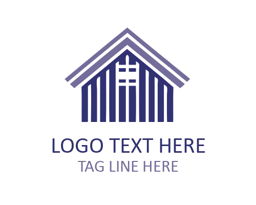 Minimal Roof Abstract Perspective Logo for Architecture and Construction Brands